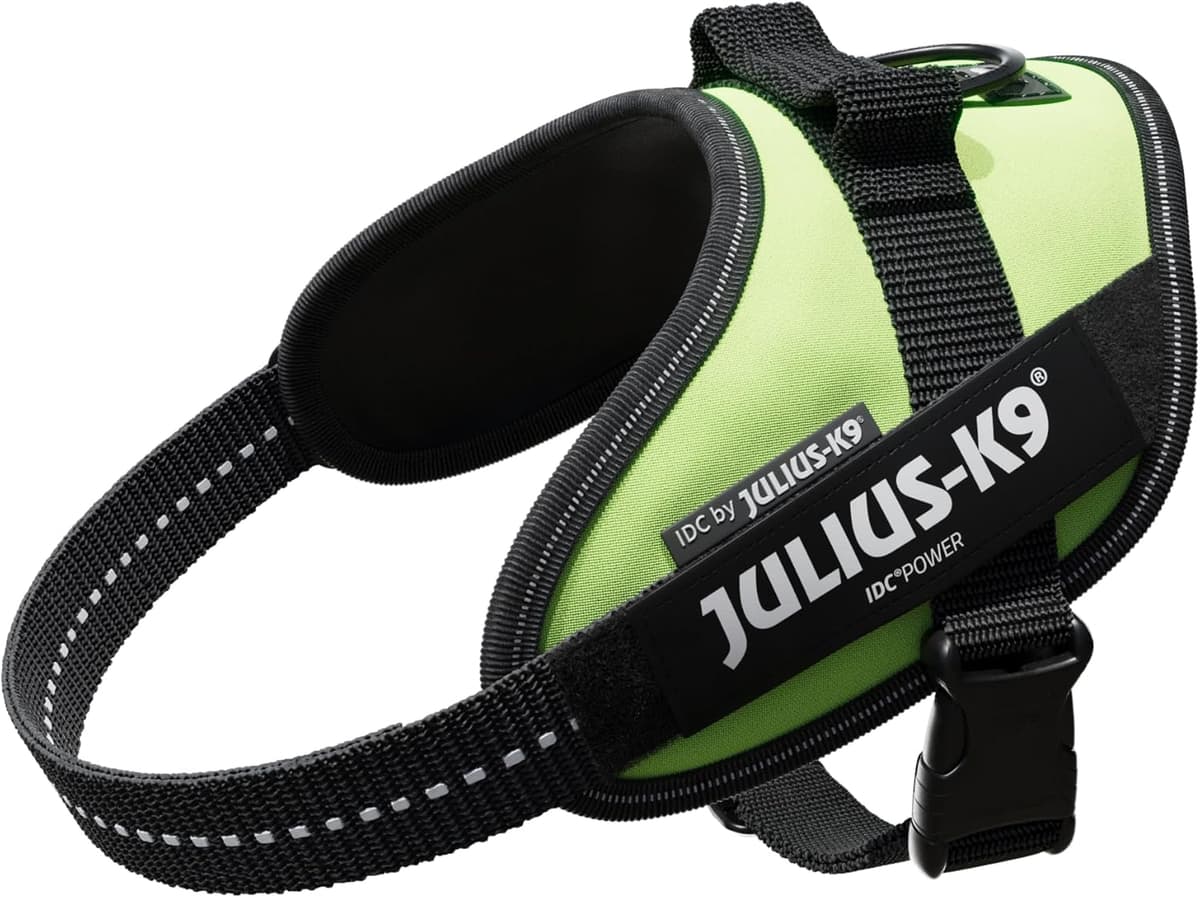 רתמה/רצועה לכלב — Julius-K9, 16IDC-NE-M, IDC Powerharness, Dog Harness, Size: Mini, Neon Green