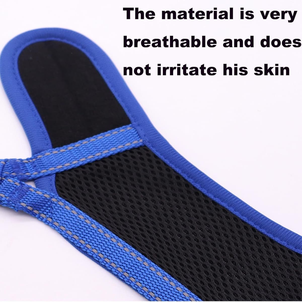 מחסום פה לכלב — New Dog Muzzle for Small Dogs, to Prevent Biting, Soft Material with Reflective 