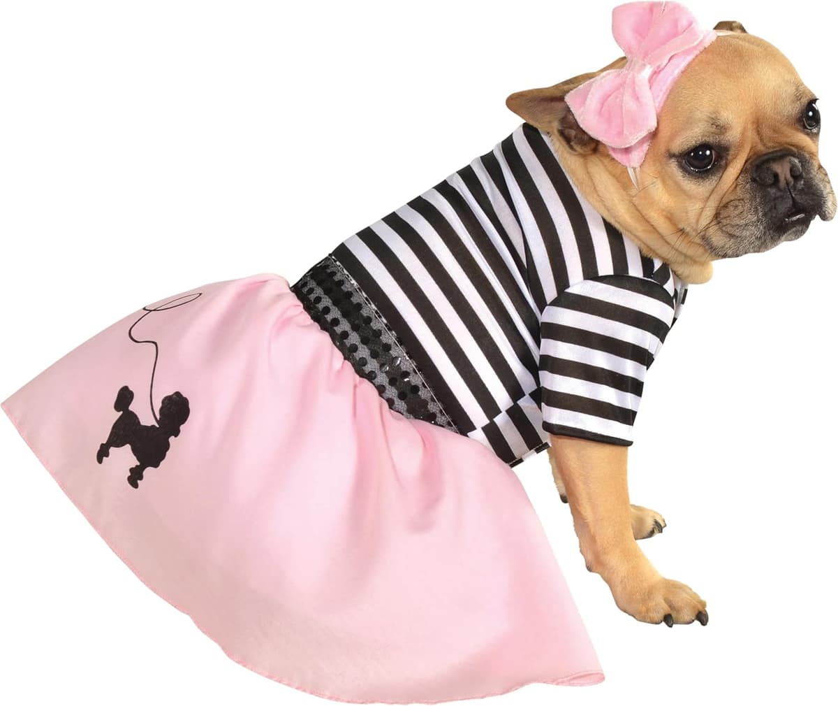 תחפושת לכלב — Rubies Fifties Girl Pet Costume for Dogs or Cats, XL
