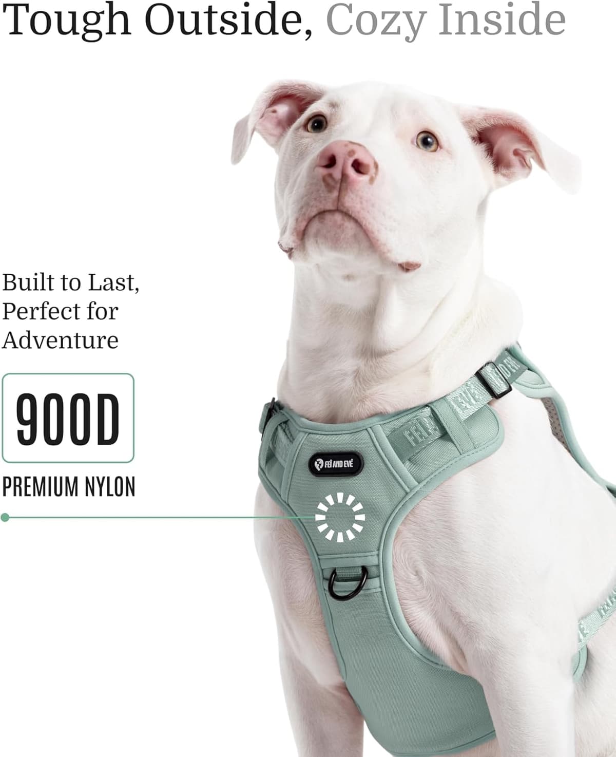רתמה/רצועה לכלב — 2026 New Edition, Fei &amp; Eve MagEase Dog Harness - 3-Second Magnetic Buckles 