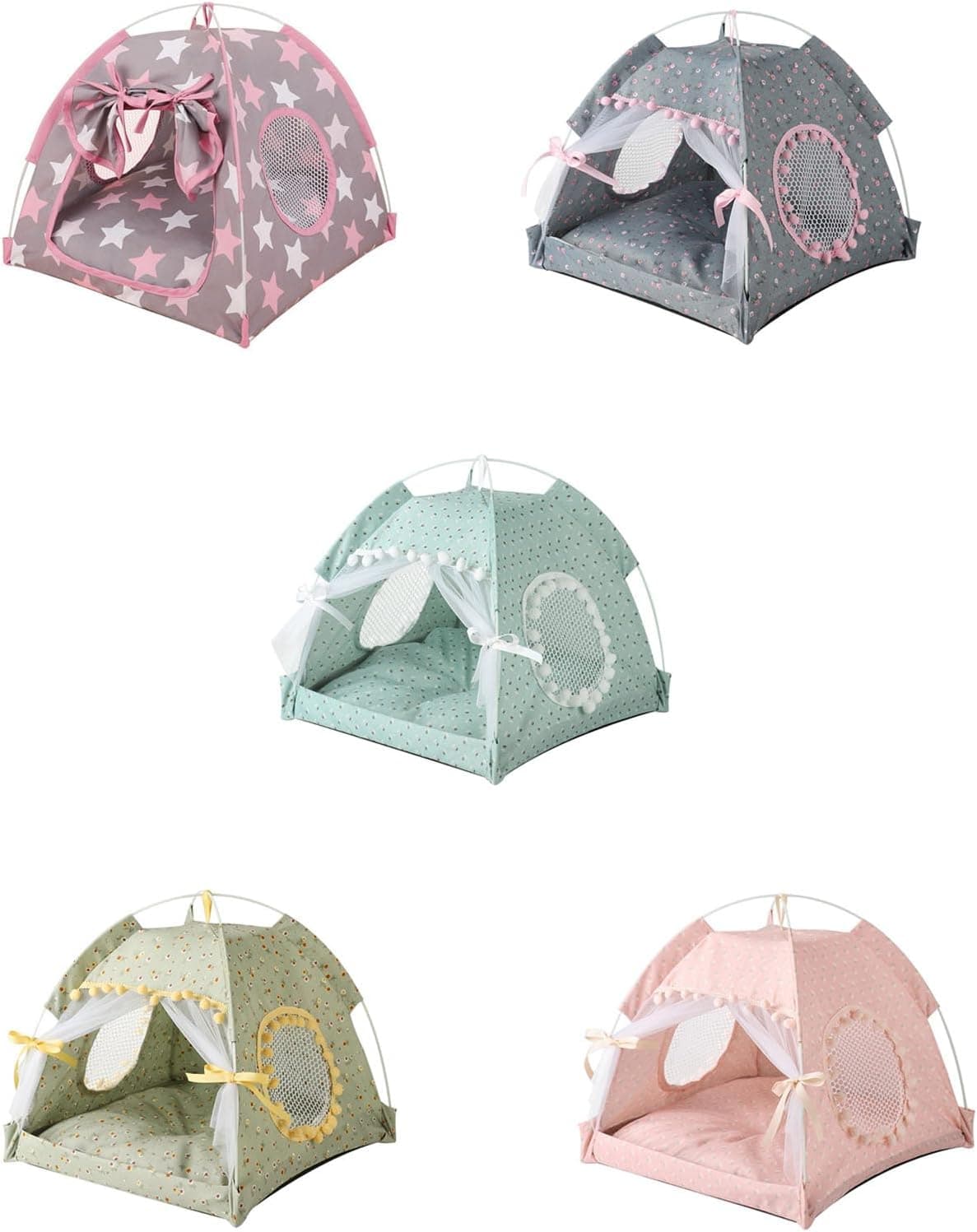 מלונה לכלב — Pet Tent House Dogs Bed Portable Removable Puppies Cat Indoo