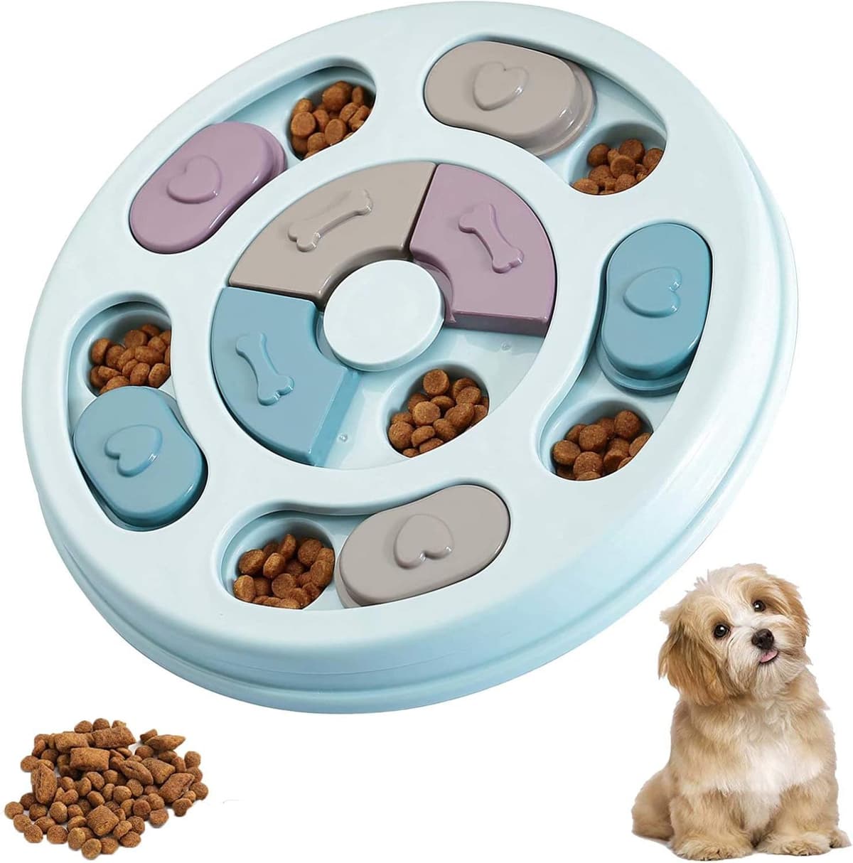 צעצוע חשיבה לכלב — Dog Puzzle Toys lorful Design Dog Toys Box Dog Puzzles for IQ Training Dog Enric