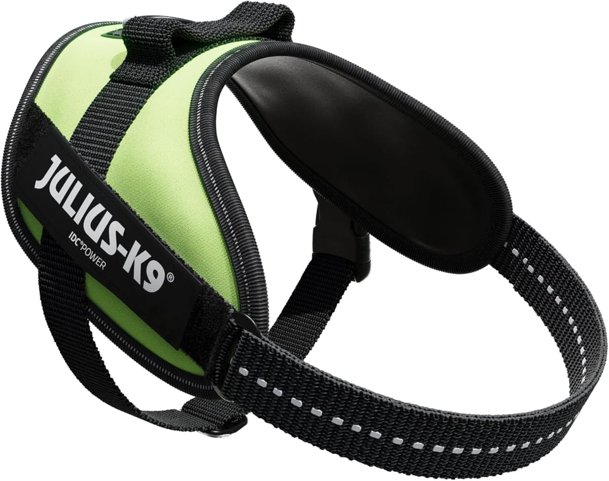 רתמה/רצועה לכלב — Julius-K9, 16IDC-NE-M, IDC Powerharness, Dog Harness, Size: Mini, Neon Green
