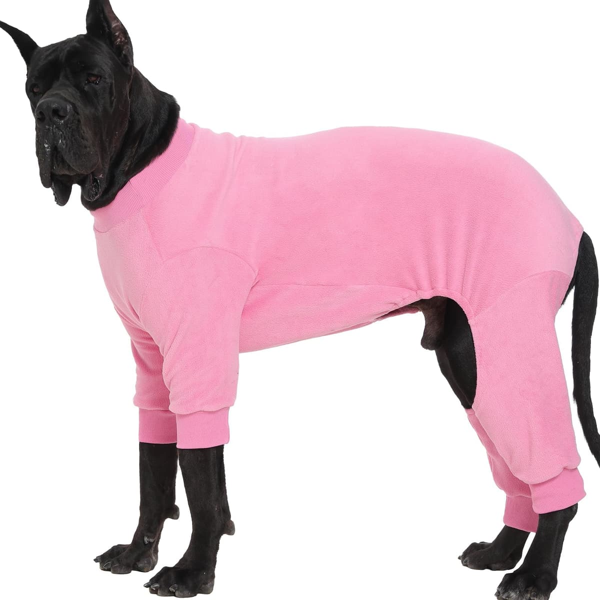 מעיל לכלב — Extra Large Dog Coat Fleece Pajamas Onesie for Cold Weather Warm Cozy Pet Pjs Ju