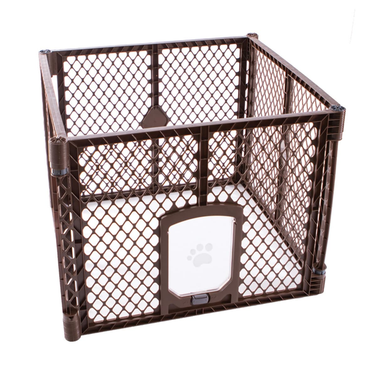 שער בטיחות לכלב — MyPet North States Petyard Passage: 4-Panel Folding Dog Playpen Indoor or Outdoo