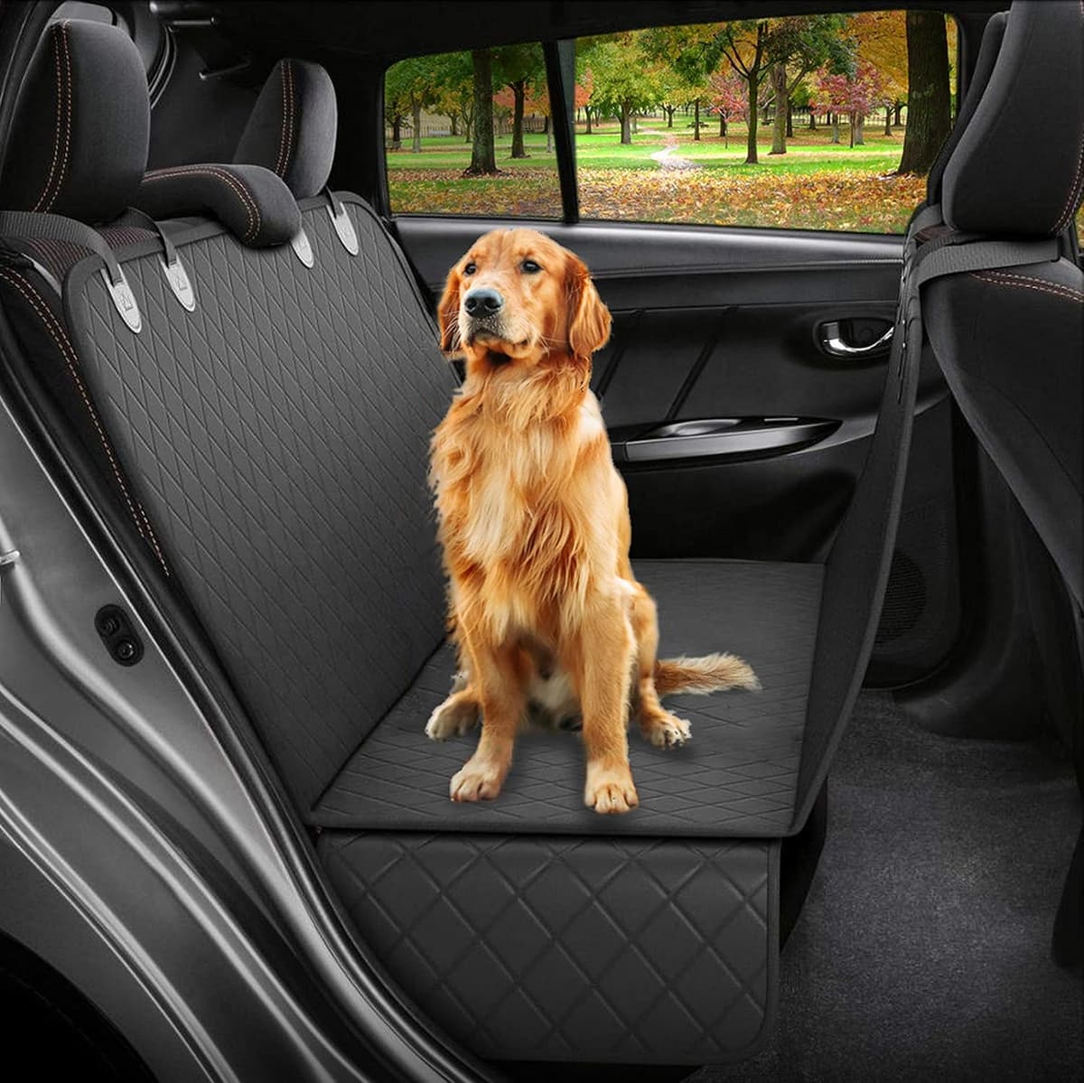 כיסוי רכב לכלב — SCU - Pet Seat Cover - Universal Dog Seat Cover - Durable, Long-Lasting, Waterpr