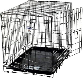 כלוב לכלב — Pet Lodge® Wire Dog Crate | Small Pet Carrier | Easy to Clean | Multi-Functional
