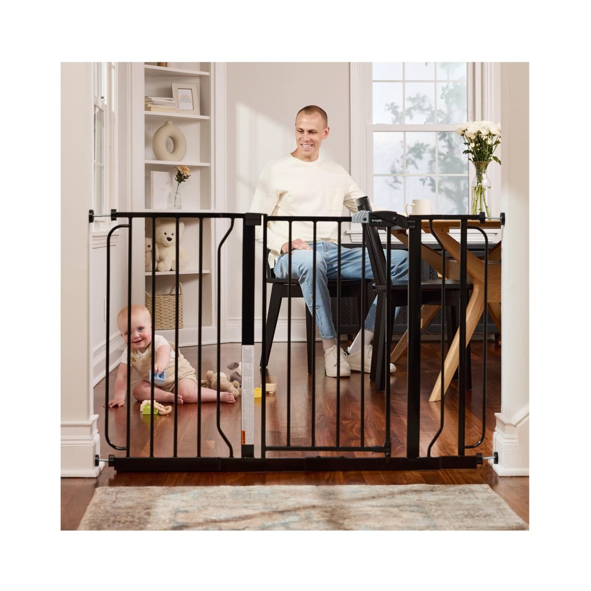 שער בטיחות לכלב — Regalo Safety 29-49" Easy Step Extra Wide Baby Gate for Doorways & Bottom of Sta