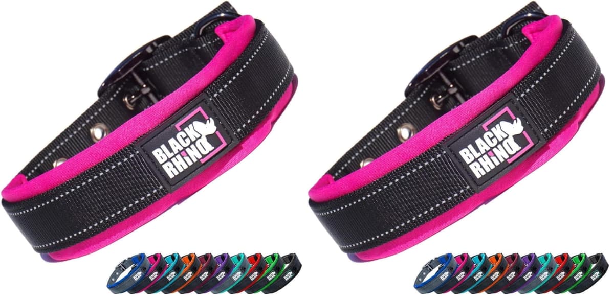 קולר לכלב — Black Rhino - The Comfort Collar Ultra Soft Neoprene Padded Dog Collar for All B