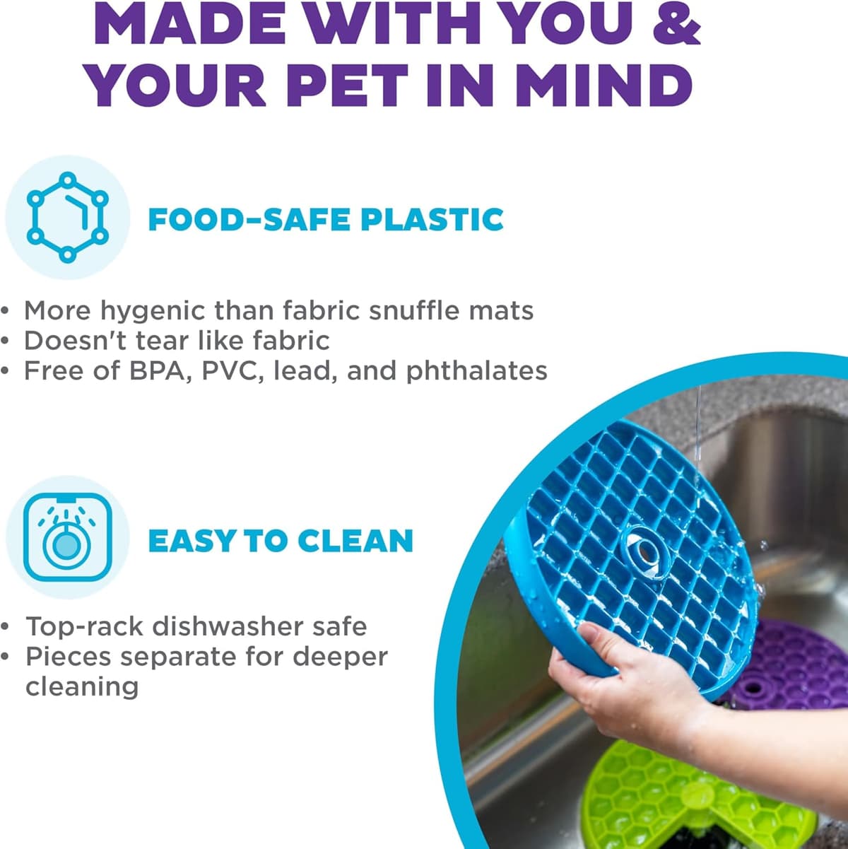 צעצוע חשיבה לכלב — Outward Hound by Nina Ottosson Lickin’ Layers 3-in-1 Interactive Dog Feeder Puzz