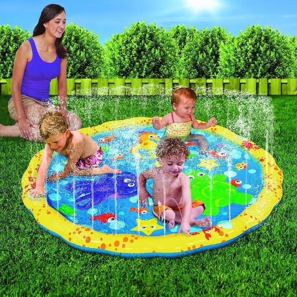בריכה לכלב — BANZAI 54In-Diameter Sprinkle &amp; Splash Play Mat
