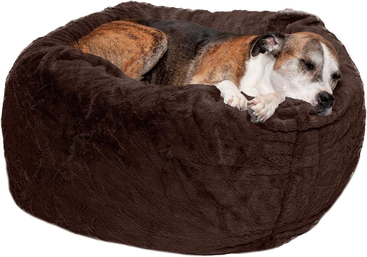 מיטה לכלב גדול — Furhaven Soft &amp; Cozy Dog Bed for Large/Medium Dogs, Refi