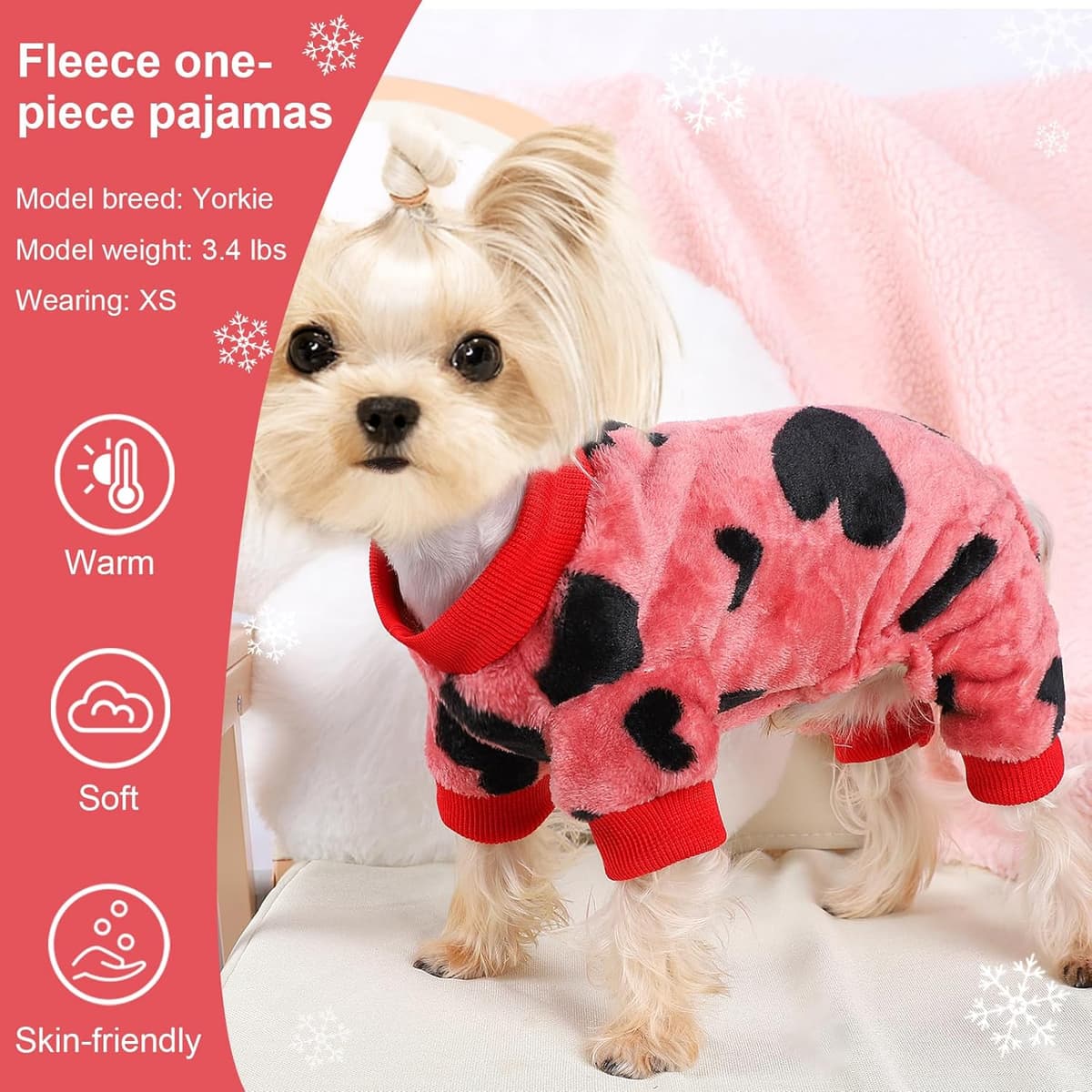 ביגוד לכלב — Dog Clothes Dog Pajamas for Small Dogs Girl Boy Super Soft W