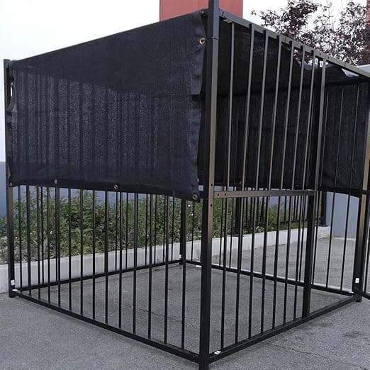 מלונה לכלב — HomeABC Dog Kennel Shade Cover 90% Sunblock Shade Tarp Panel with Grommets 5ft x