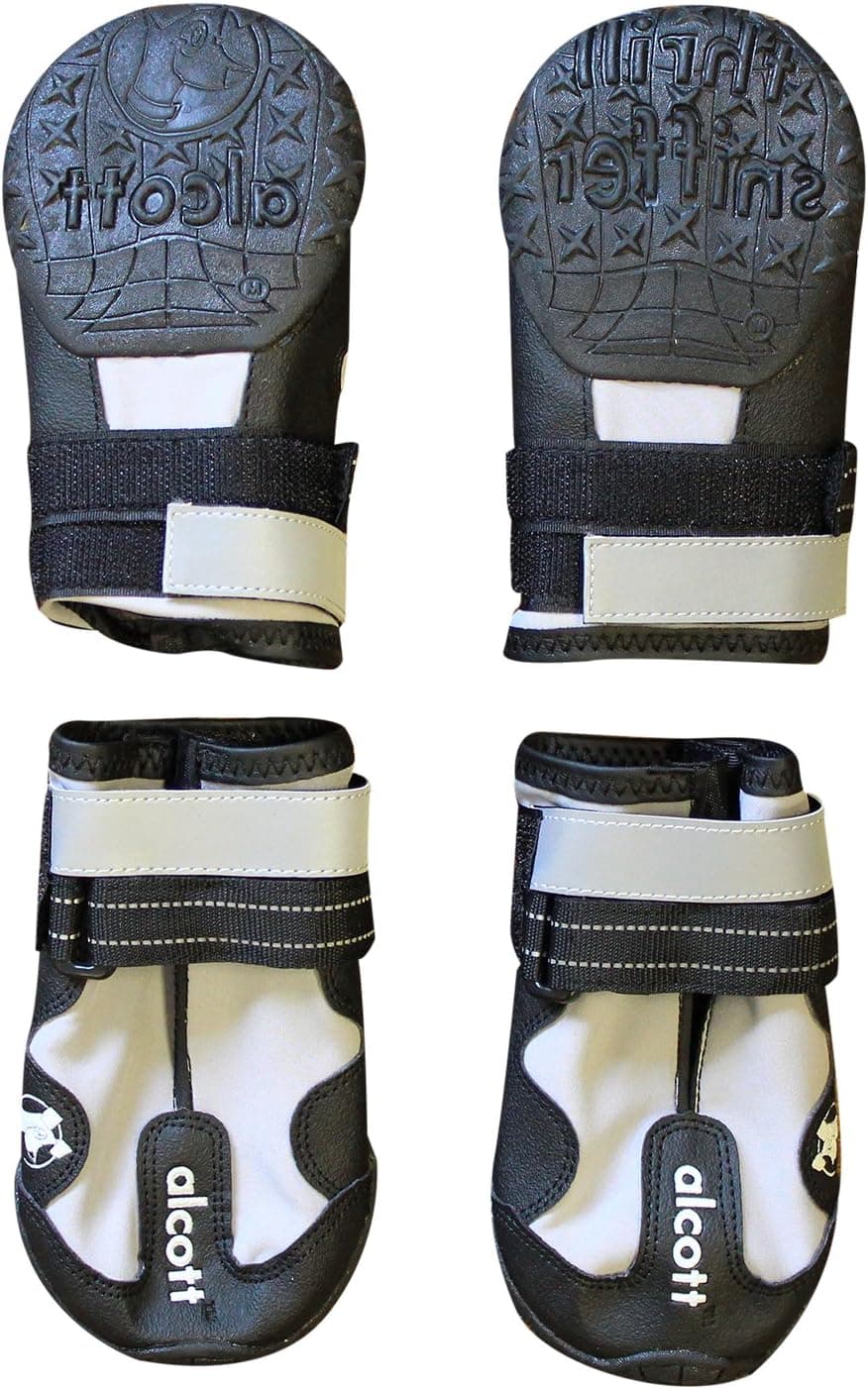 נעליים/מגפיים לכלב — Alcott Explorer 2.75-Inch Adventure Boots, Medium, Grey and 