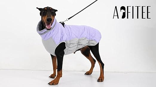 מעיל לכלב — AOFITEE Dog Coat, Warm Dog Jacket, Reflective Winter Coats for Medium Dogs, Turt