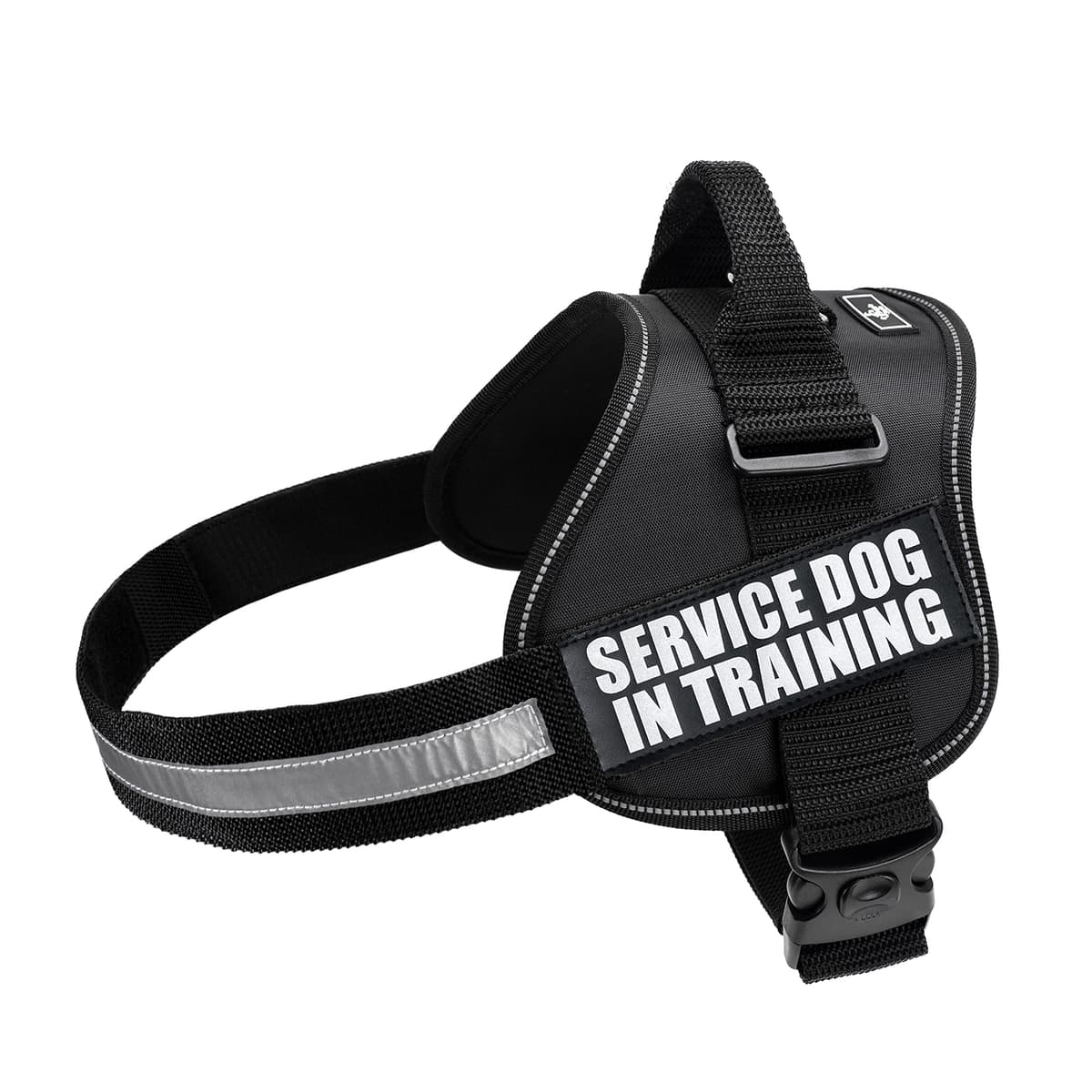 רתמה לכלב — Doggie Stylz Service Dog in Training Vest with Hook and Loop Straps and Handle –