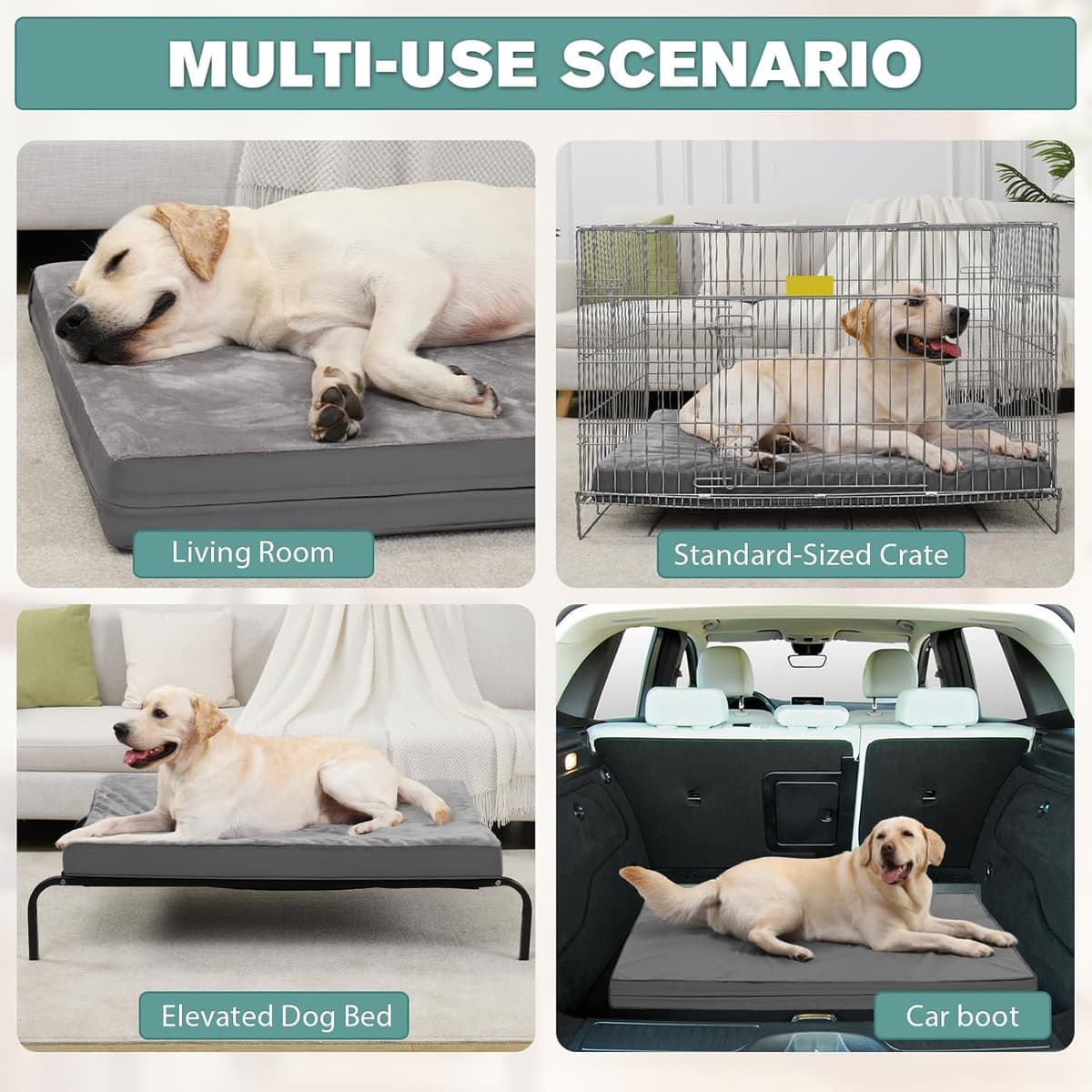 מיטה לכלב גדול — Waterproof XL Dog Beds Large Sized Dog, Outdoor Washable Cra