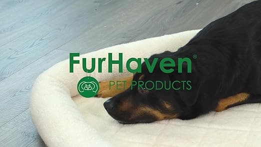 מיטה לכלב קטן — Furhaven Dog Bed for Extra Small Dogs & Indoor Cats, 100% Washable, Sized to Fit
