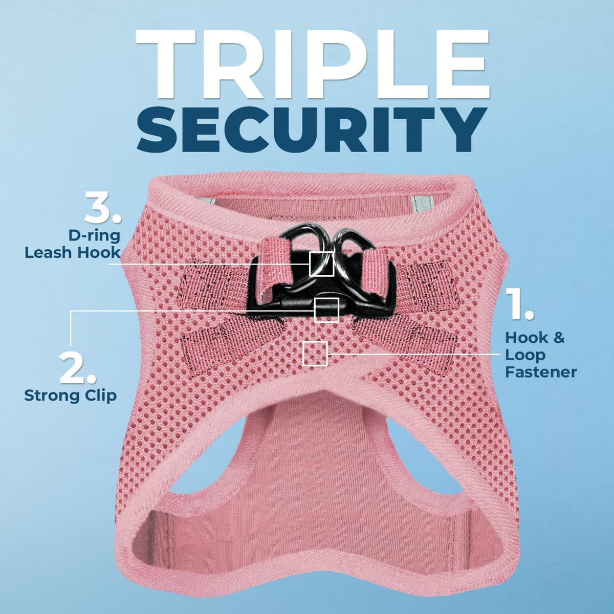 רתמה/רצועה לכלב — Best Pet Supplies Voyager Step-in Air Harness - All Weather Mesh, Reflective, No