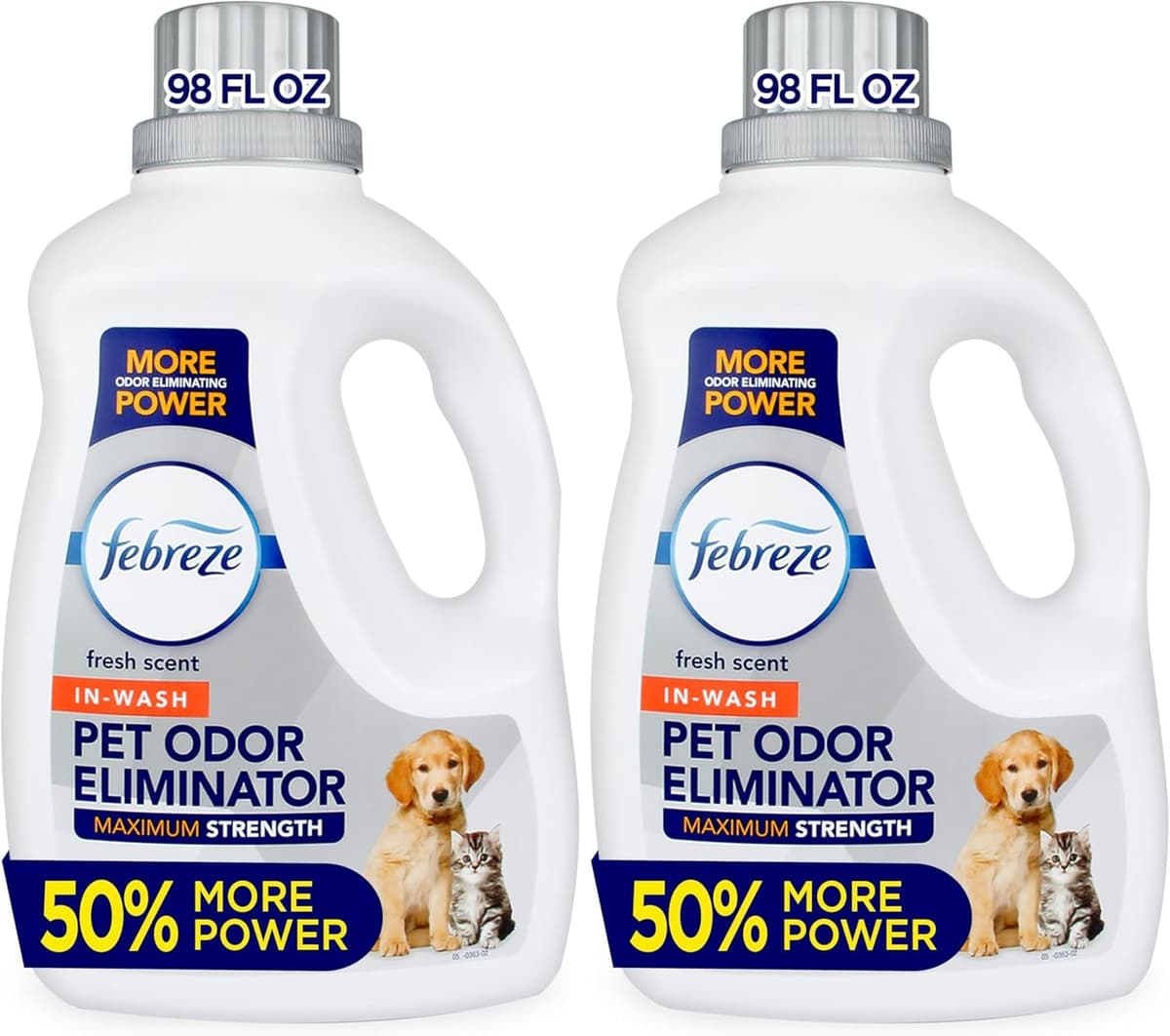 ניקיון לבית עם כלב — Febreze Laundry Detergent Additive for Pet Supplies,Maximum Strength In Wash Pet