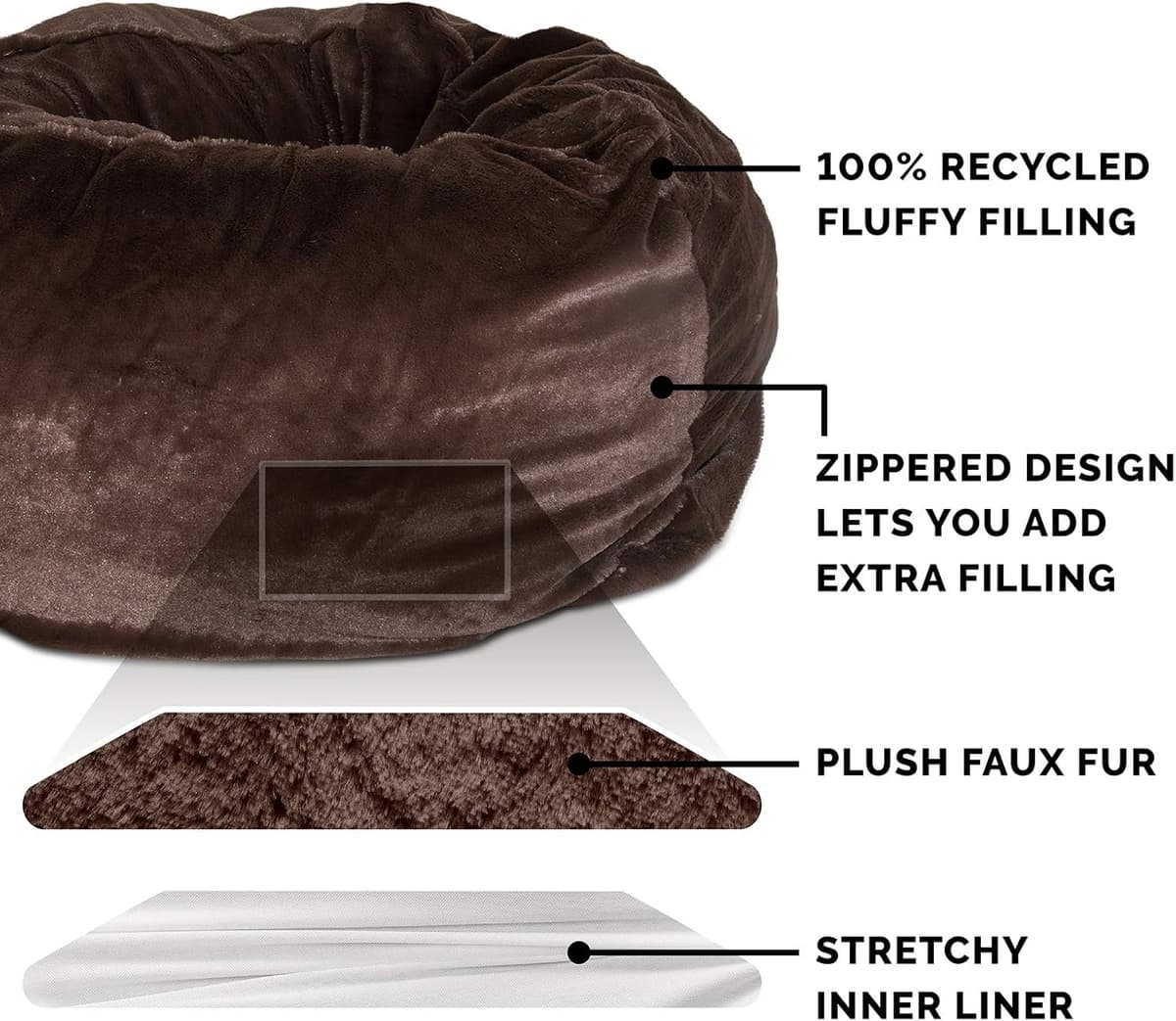 מיטה לכלב גדול — Furhaven Soft &amp; Cozy Dog Bed for Large/Medium Dogs, Refi