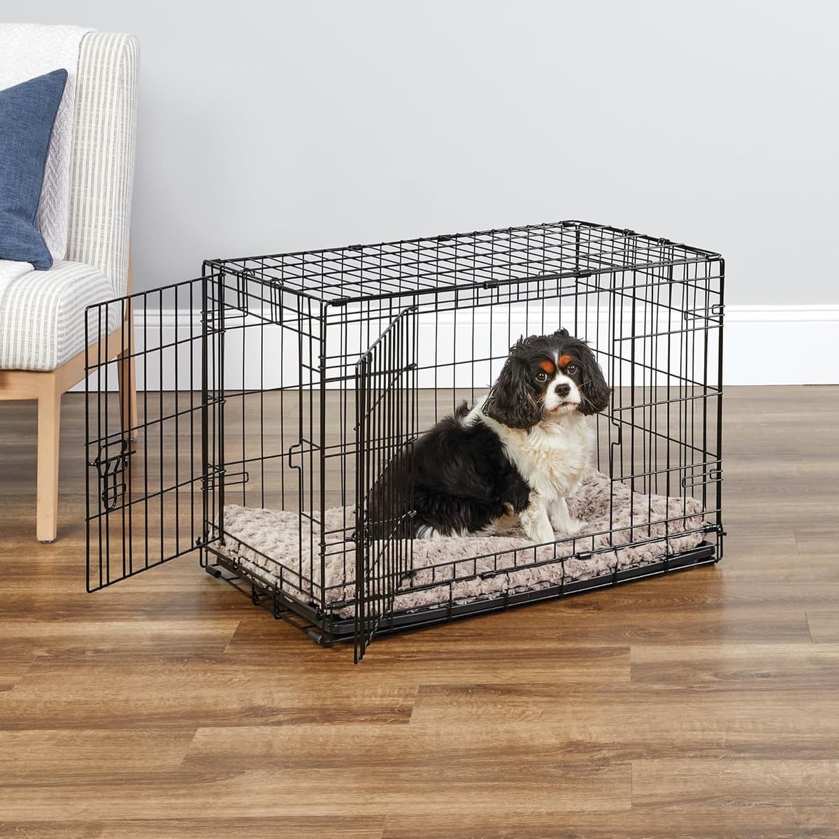 כלוב/כלייה לכלב — Midwest Homes for Pets 30-Inch New World Crate for Medium Breeds, 21-40 lbs, Dou