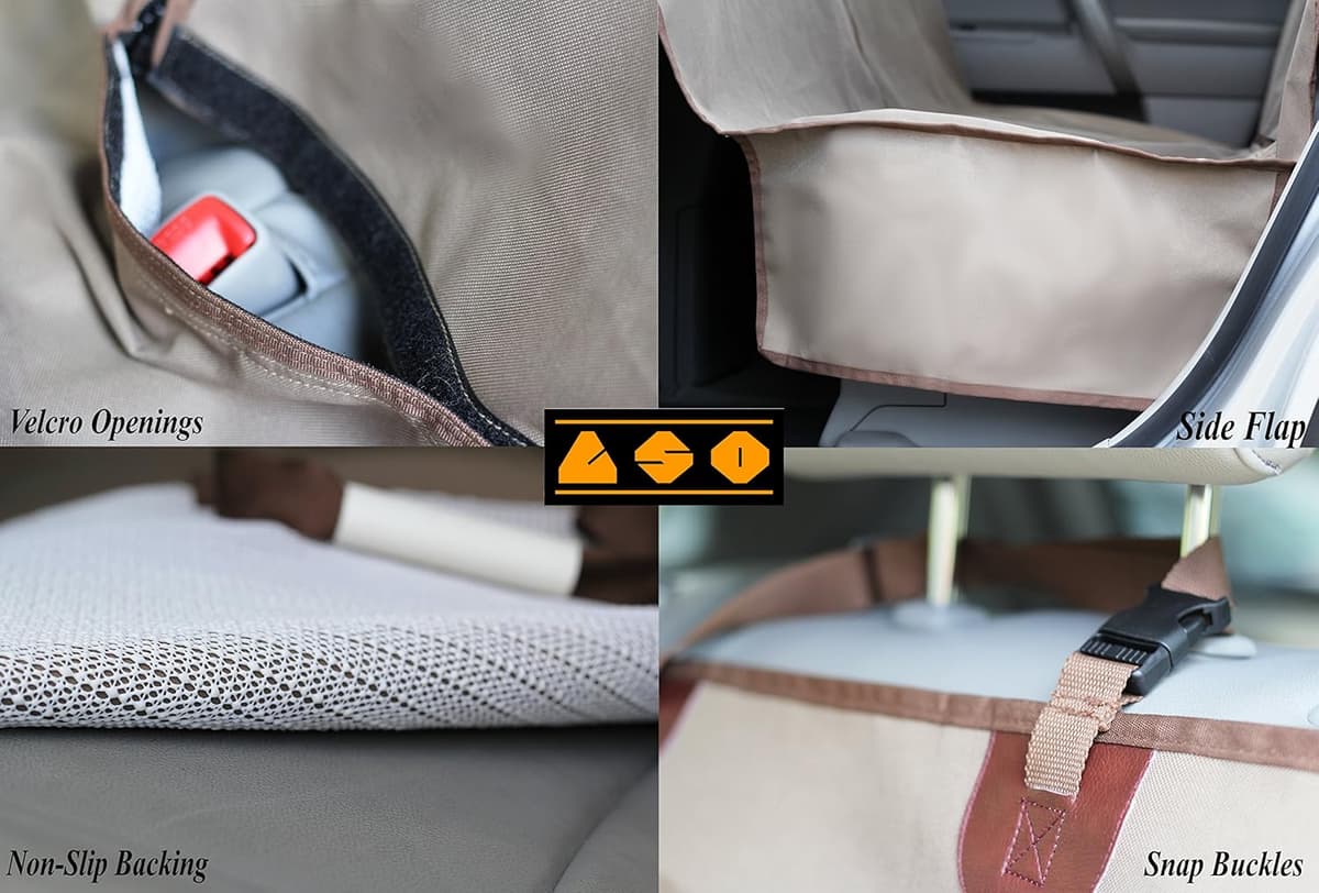 כיסוי רכב לכלב — HOMIEBUDS TANGDIAABBCC Aeiniwer LSO Multifunctional Pet Seat Cover for Cars, Wat