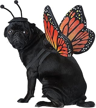 תחפושת לכלב — Calico, Monarch Butterfly Dog Costume X-Small