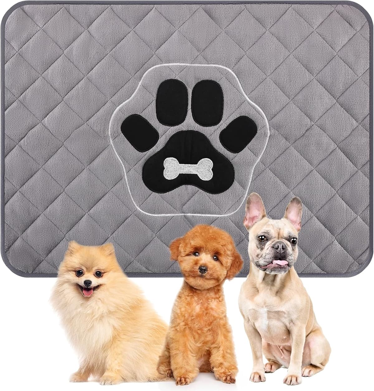 פדים/חיתולים לכלב — Washable Pee Pads for Dogs,Reusable Training Pads,Puppy Bed Blanket,Anti Slip,Ab