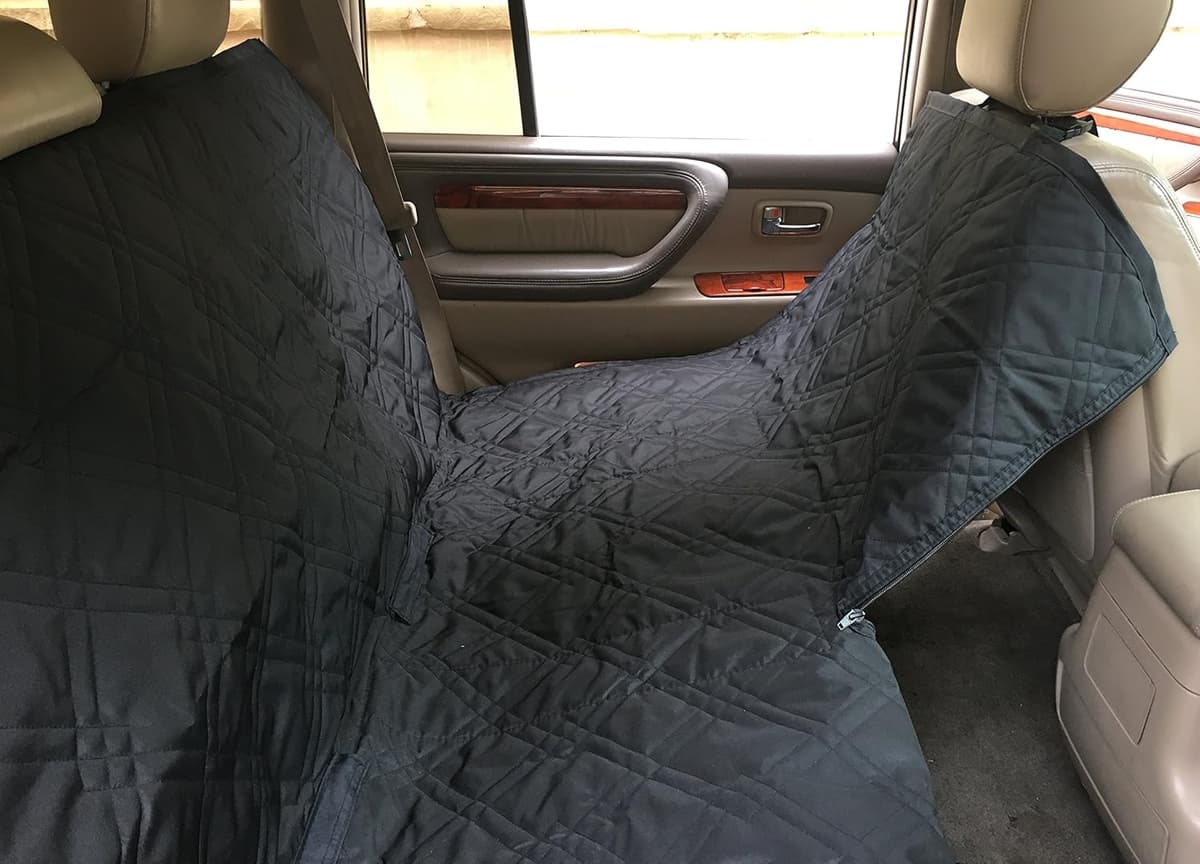 כיסוי רכב לכלב — Formosa Covers Deluxe Dog Car Seat Hammock Quilted Cover with Non-Slip Backing B