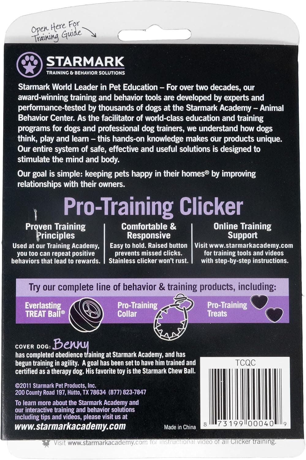 עזר אילוף לכלב — Starmark Pro-Training Clicker for Dogs