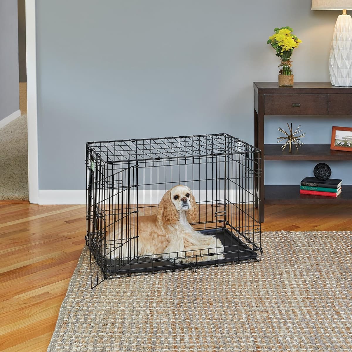 כלוב/כלייה לכלב — MidWest Homes for Pets 30-Inch LifeStages Crate for Medium Breeds, 21-40 lbs, Do
