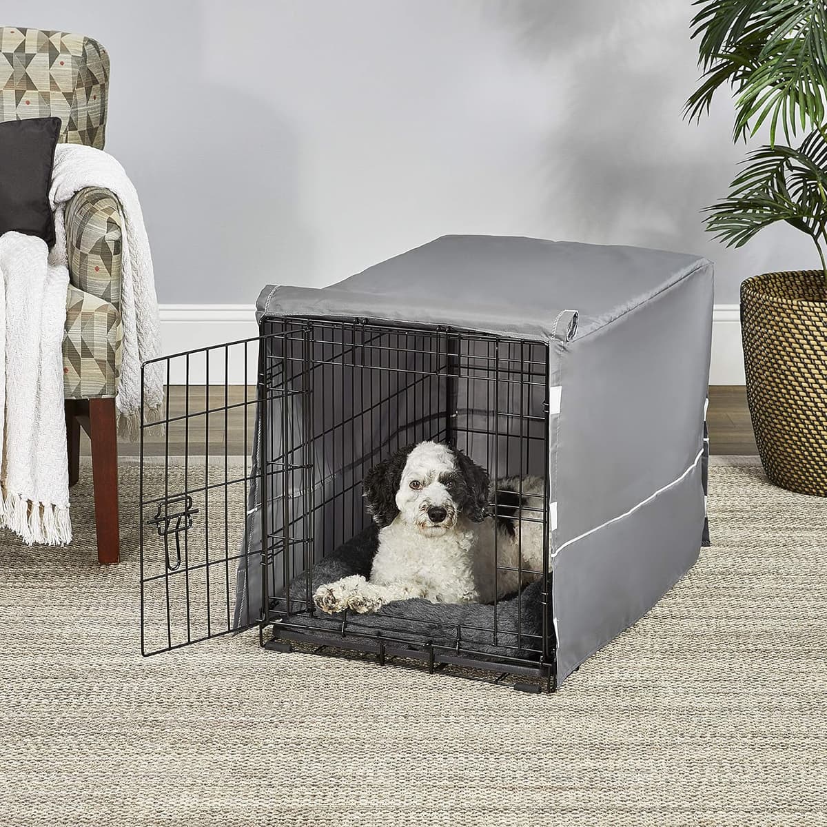 כלוב/כלייה לכלב — MidWest Homes for Pets Double Door 30-inch Dog Crate Kit, Bundle Includes a Two-