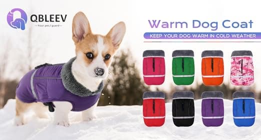מעיל לכלב — Warm Dog Coat Reflective Winter Jacket, Waterproof Windproof Dog Turtleneck Clot