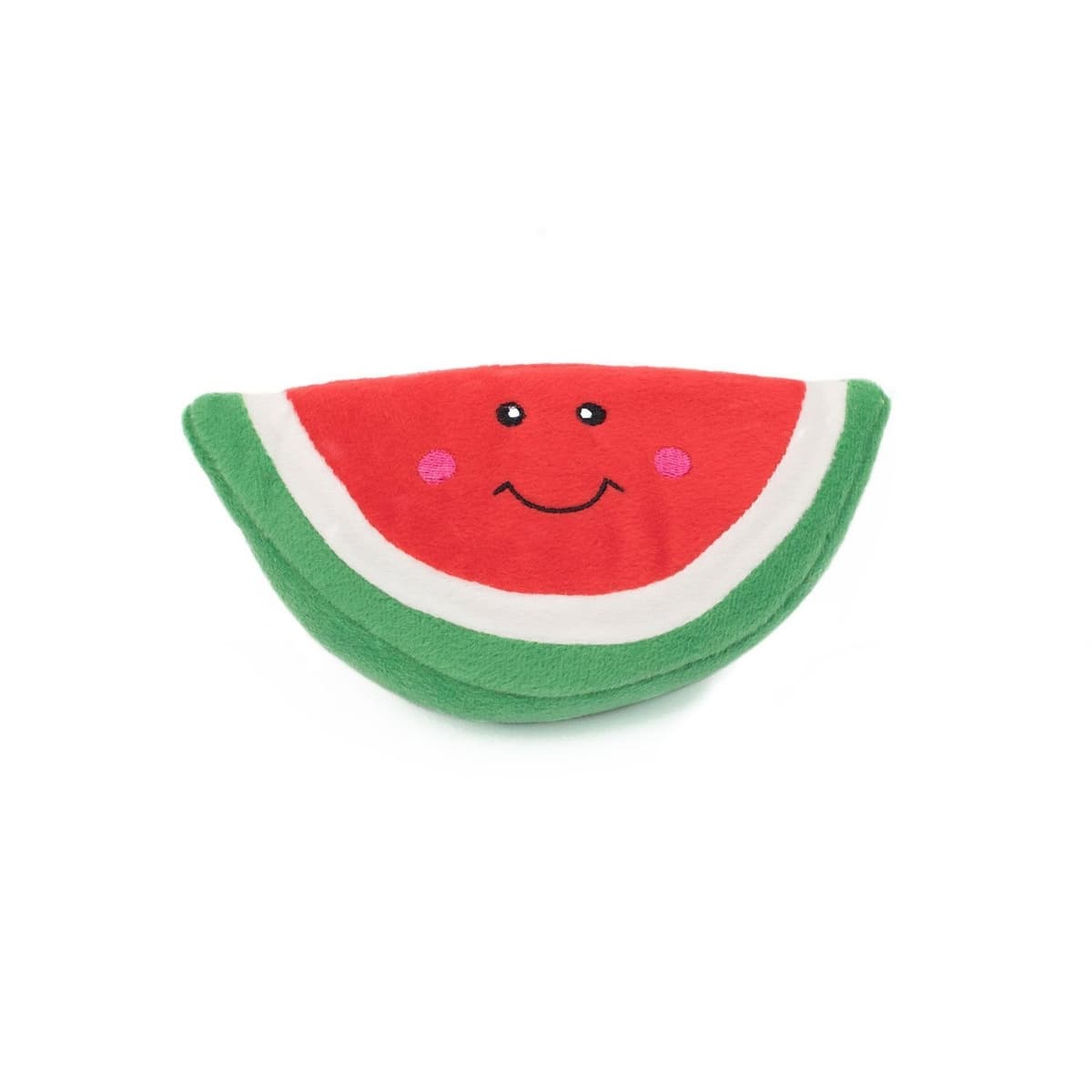 צעצוע פלאש לכלב — ZippyPaws - NomNomz Plush Squeaker Dog Toy For The Foodie Pup - Watermelon
