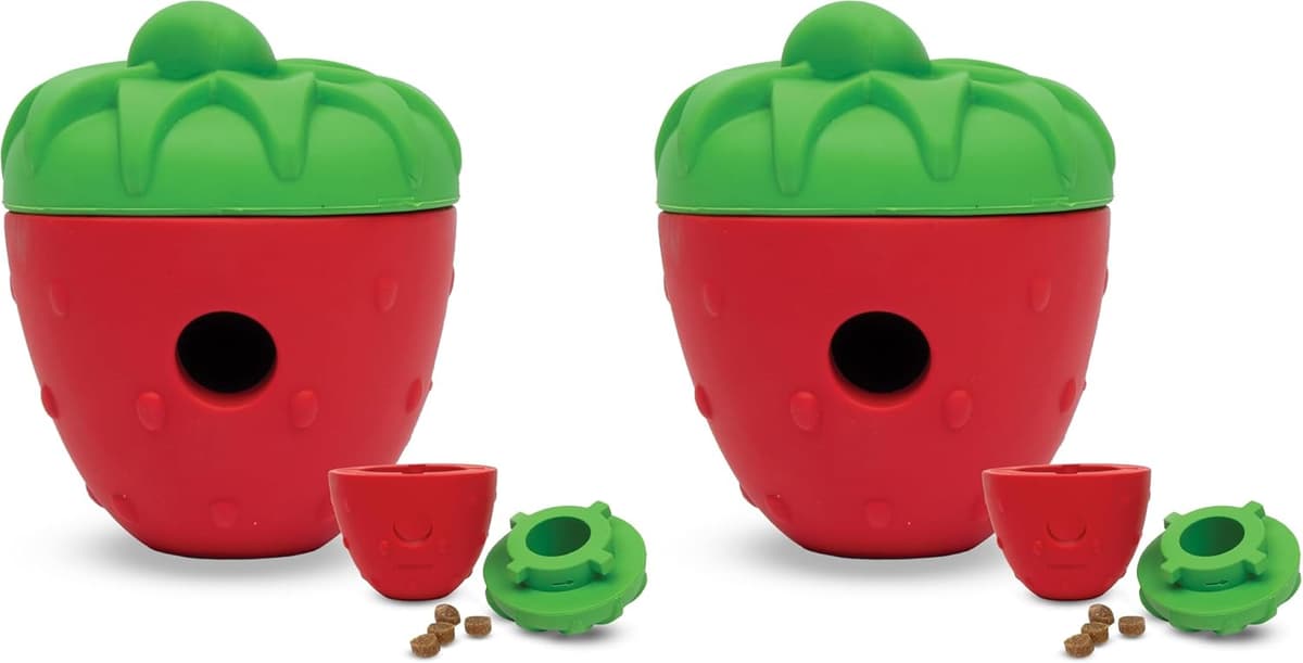 עזר אילוף לכלב — Brightkins Tough & Tumble 2-Piece Strawberry, Enrichment Puppy Essentials, D