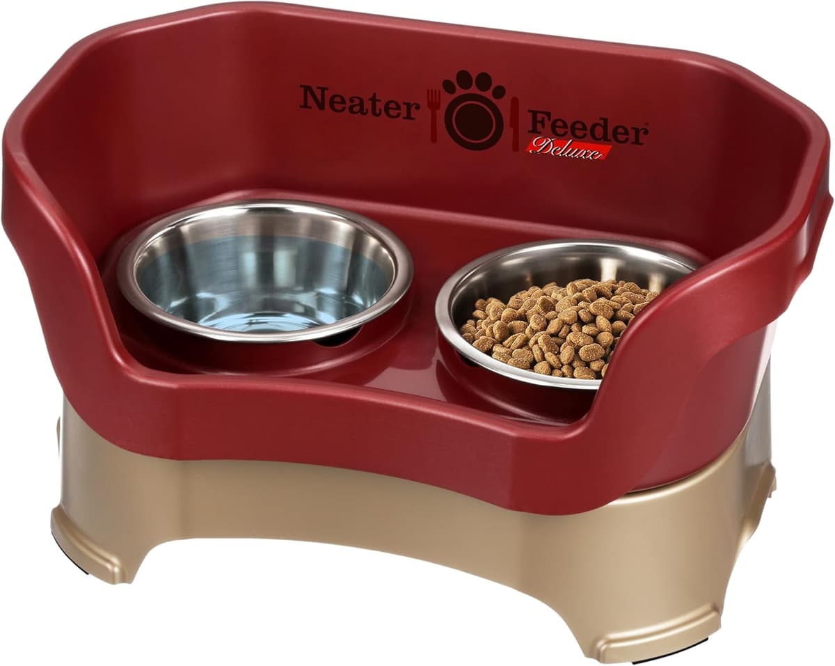 קערת האכלה לכלב — Neater Pet Brands Neater Feeder Deluxe Mess Proof Dog Bowls Elevated for Medium