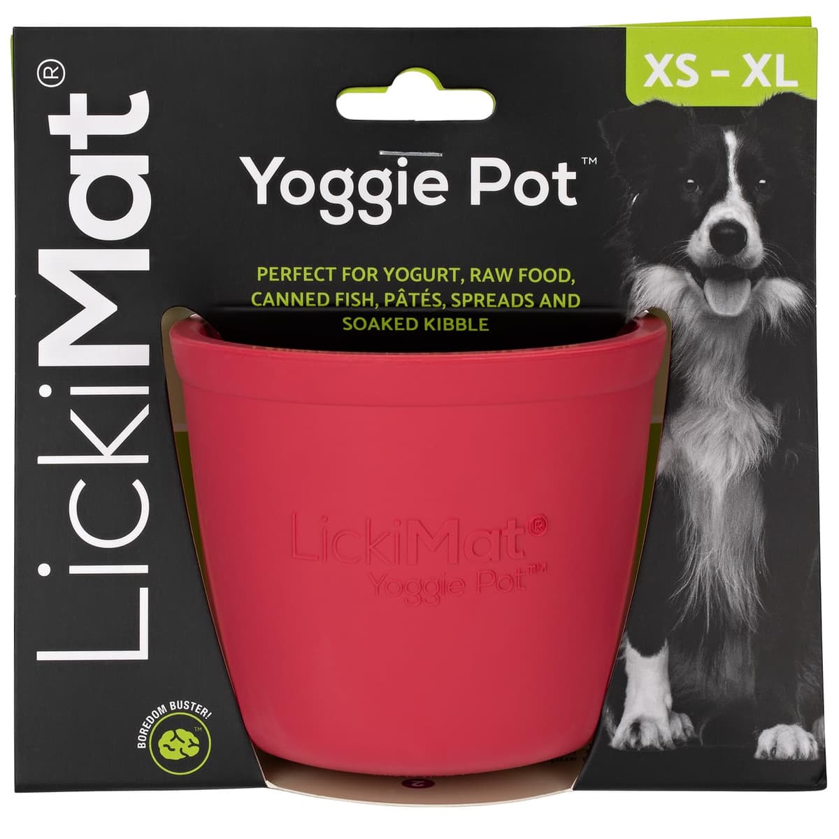צעצוע חשיבה לכלב — LICKIMAT Yoggie Pot – Distraction, Fun and Enrichment. Long Lasting Rubber Licki
