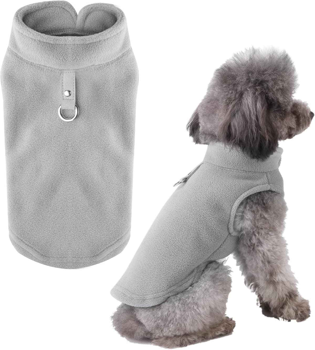 ביגוד לכלב — PETCARE Small Dog Sweater Cat Fleece Vest Soft Dog Jacket wi