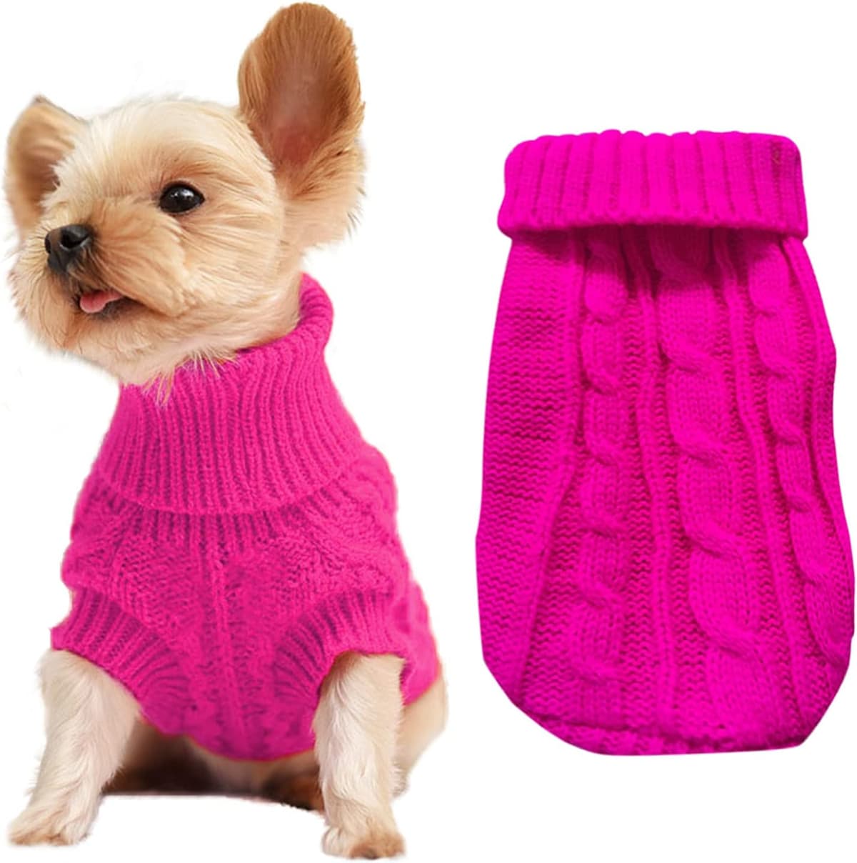 ביגוד לכלב — Dog Sweaters for Small Dogs, Pet Sweaters Classic Knitwear W