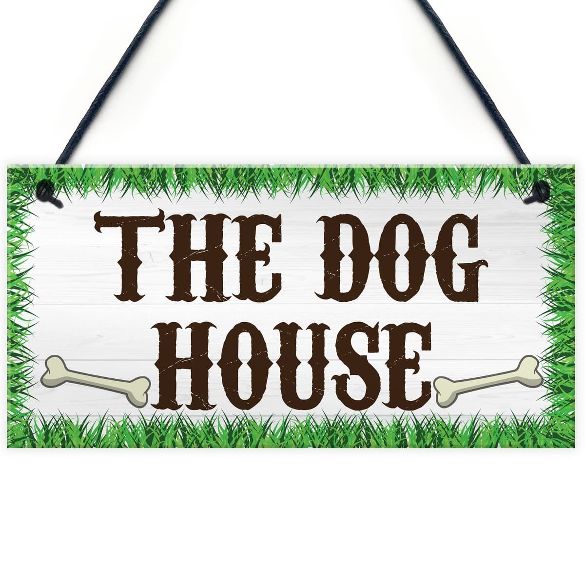 מלונה לכלב — XLD Store The Dog House Novelty Hanging Plaque Garden Shed Gate Sign Kennel Bed