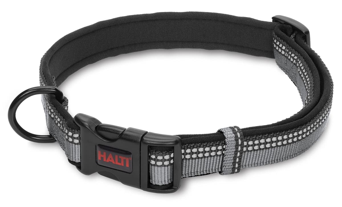 קולר לכלב — HALTI Comfort Collar - Nylon and Neoprene-Padded Comfy Dog Collar, Reflective, E