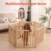 גדר עץ מתקפלת לכלבים וחתולים – לשימוש בתוך הבית | שילוב חופשי וללא התקנה