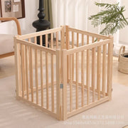 גדר עץ מתקפלת לכלבים וחתולים – לשימוש בתוך הבית | שילוב חופשי וללא התקנה