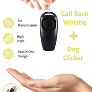 משרוקית אילוף מקצועית לכלבים + קליקר מובנה – עוצרת נביחות ומחזקת משמעת