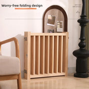 גדר עץ מתקפלת לכלבים וחתולים – לשימוש בתוך הבית | שילוב חופשי וללא התקנה