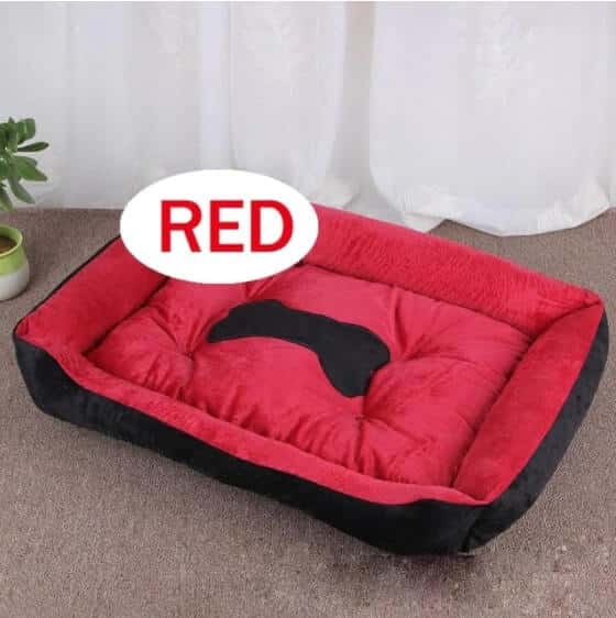 מיטה לכלב אדום