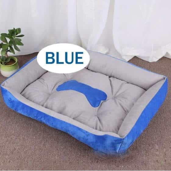 מיטה לכלב כחול